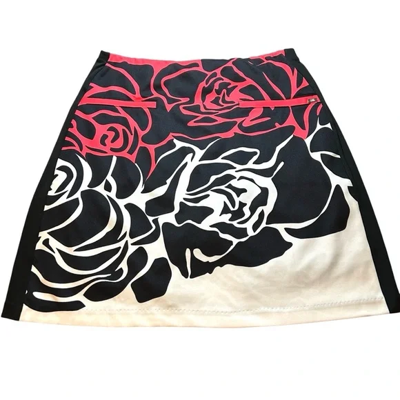 Tail Skort XS Golf Pickleball Tennis Activewear Zipped Pockets Pull On Floral - Picture 2 of 12